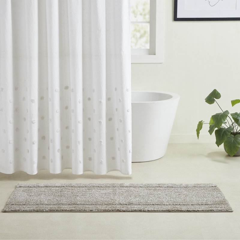 Ebern Designs Heathered Hotel Bath Rug Runner, 20" x 60" | Wayfair